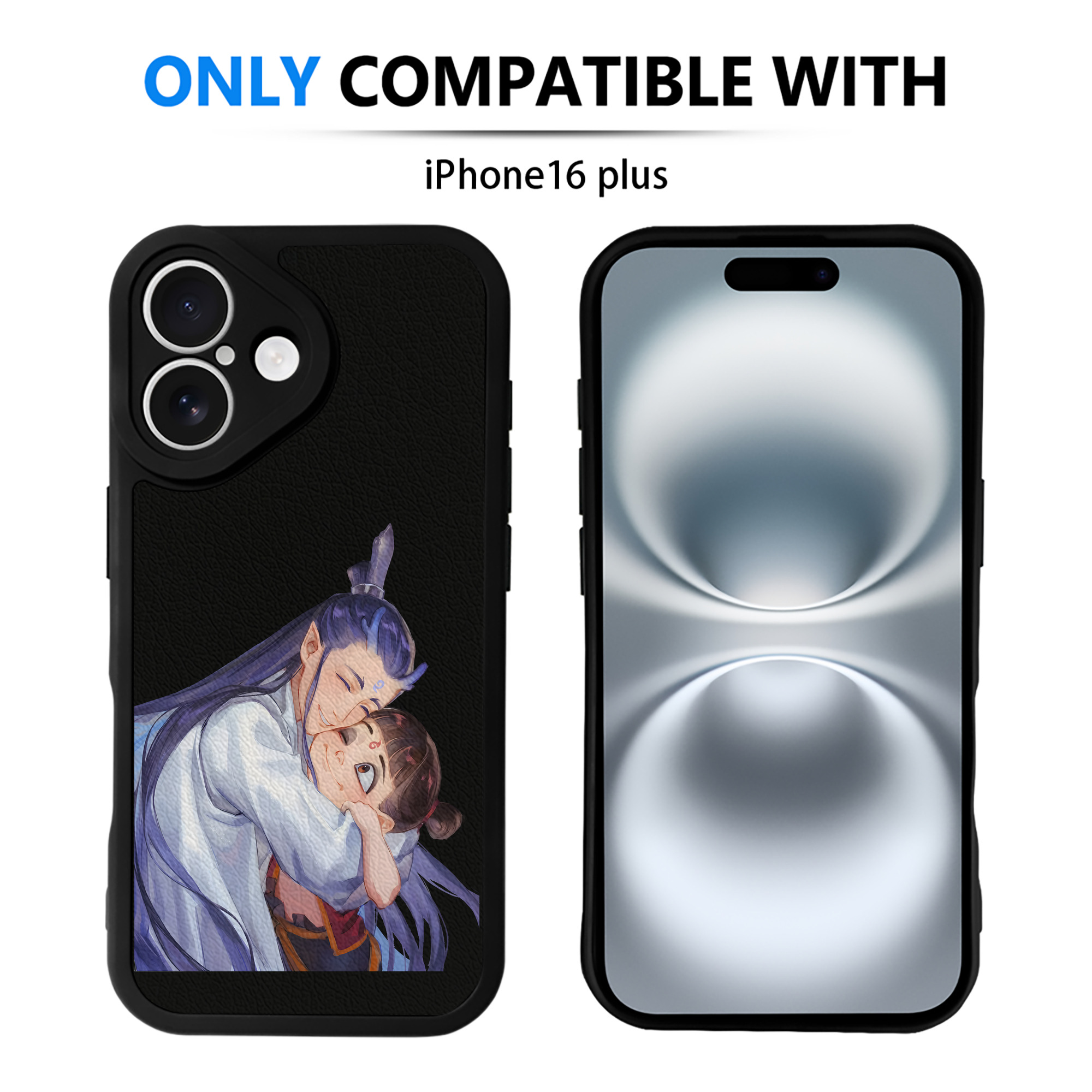 （画像用） Ne Zha 2 ナタ 魔童の大暴れ 【iPhone 16シリーズ対応】シリコンスマホケース（レザー調） 材質：シリコン
